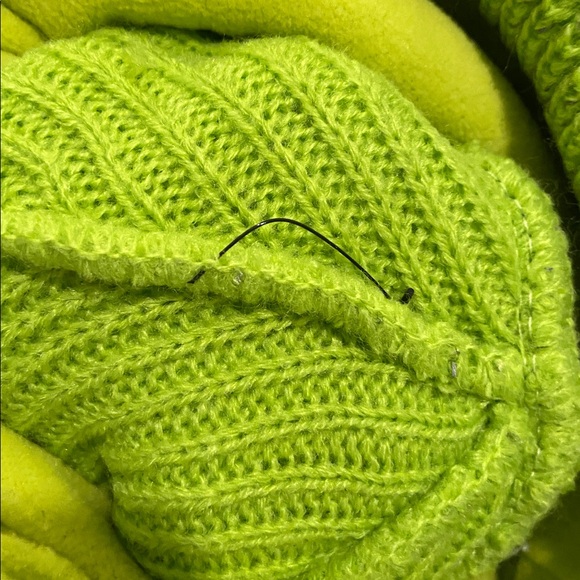 NWOT! Free People FP Movement Let’s Race Fleece Lined Beanie- Lime Green - Picture 7 of 8